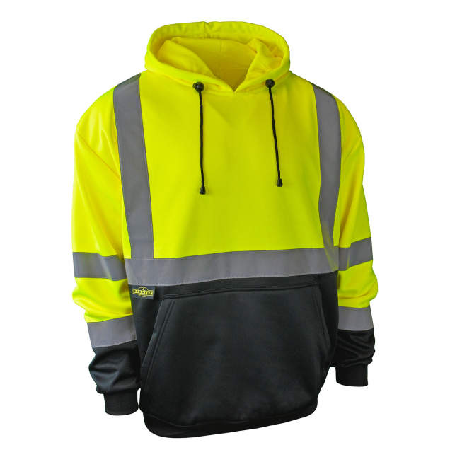 Class 3 Color Blocked Hooded Sweatshirt - Hi-Viz Apparel